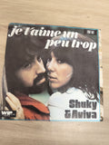 Vinyle 45 tours Shuky & Aviva ? Je t?aime un peu trop pochette couleur (Ref 4)