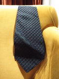 Cravate vintage Pierre Cardin bleu motif géométrique rétro homme élégant