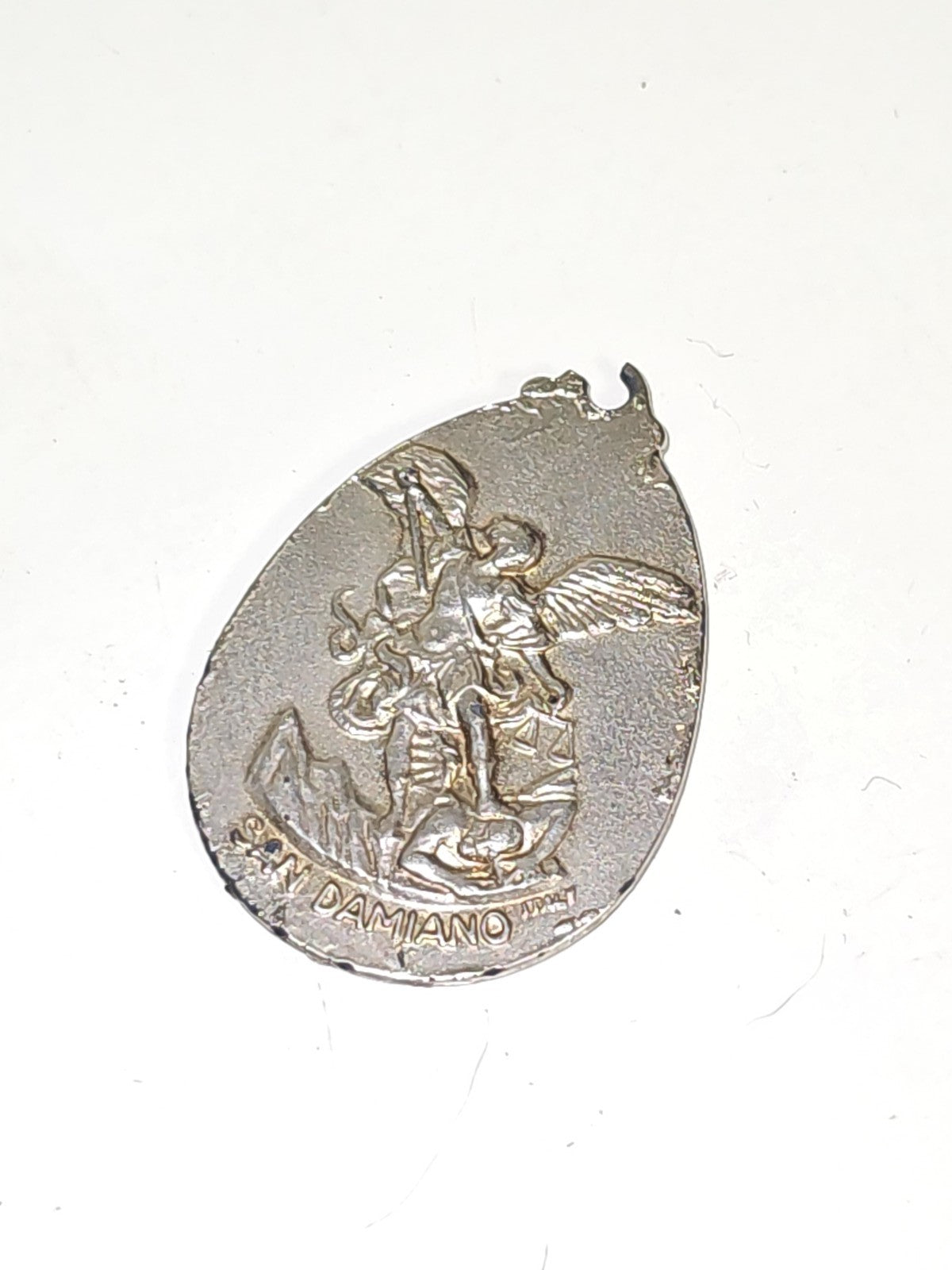 Médaille religieuse ancienne vintage catholique, objet de collection rétro Franc