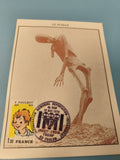 Carte postale philatélie Le Fusillé timbre Poulbot oblitération 1979