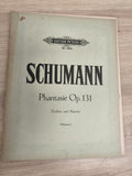 Ancien livre partitions violon piano Schumann Op.131 Edition Peters vintage