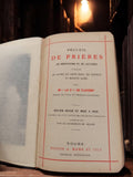 Livre ancien Recueil de Prières Maison Mame vintage méditations rétro rare