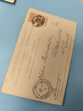Ancienne carte postale Belgique début XXe philatélie timbre oblitéré