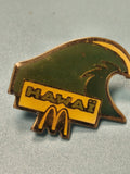 Vintage pin's McDonald's Hawai vague verte jaune collection fast food rétro