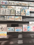 Timbres anciens France monuments sports lot philatélie oblitérés vintage