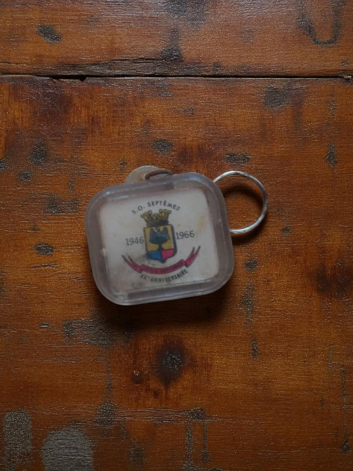 Porte-clés ancien S.O. Septèmes 1946-1966, publicité vintage, blason