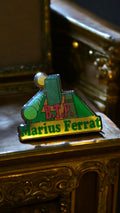 Pin's vintage B.T.P. Marius Ferrat - badge publicitaire rare