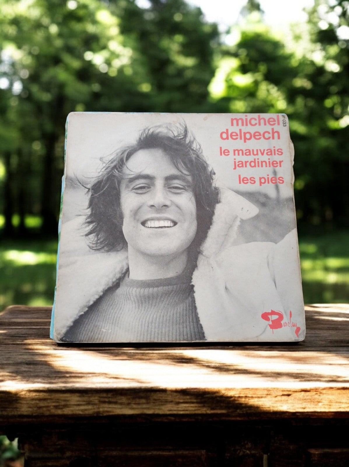 Vinyle 45 tours Michel Delpech Barclay vintage – Le Mauvais Jardinier, Les Pies