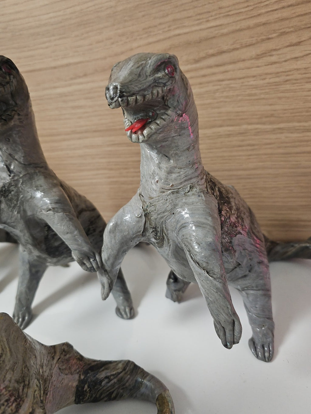 Lot de dinosaures anciens vintage, rare collection galerie d?art, figurines rétr