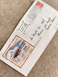 Lettre illustrée Saint-Clar de Lomagne Gers affranchie 2001 philatélie