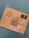 Lettre Exposition Philatélique Nice 1938 timbre 65c France cachet postal