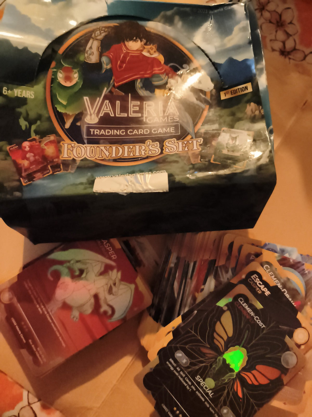Cartes Valeria Games Trading Card Game Founder's Set 1st Edition ancien lot