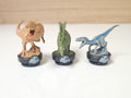 Lot 3 figurines dinosaures Jurassic Park film jouets enfants déco thème préhisto