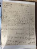 Ancien document manuscrit 1916 Vins en Gros C. Bouvier Annecy Haute-Savoie