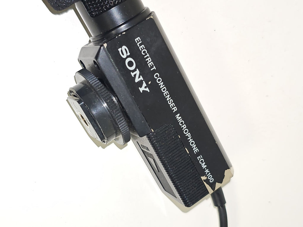 Microphone vintage Sony ECM-K100 électret condensateur ancien rare collection