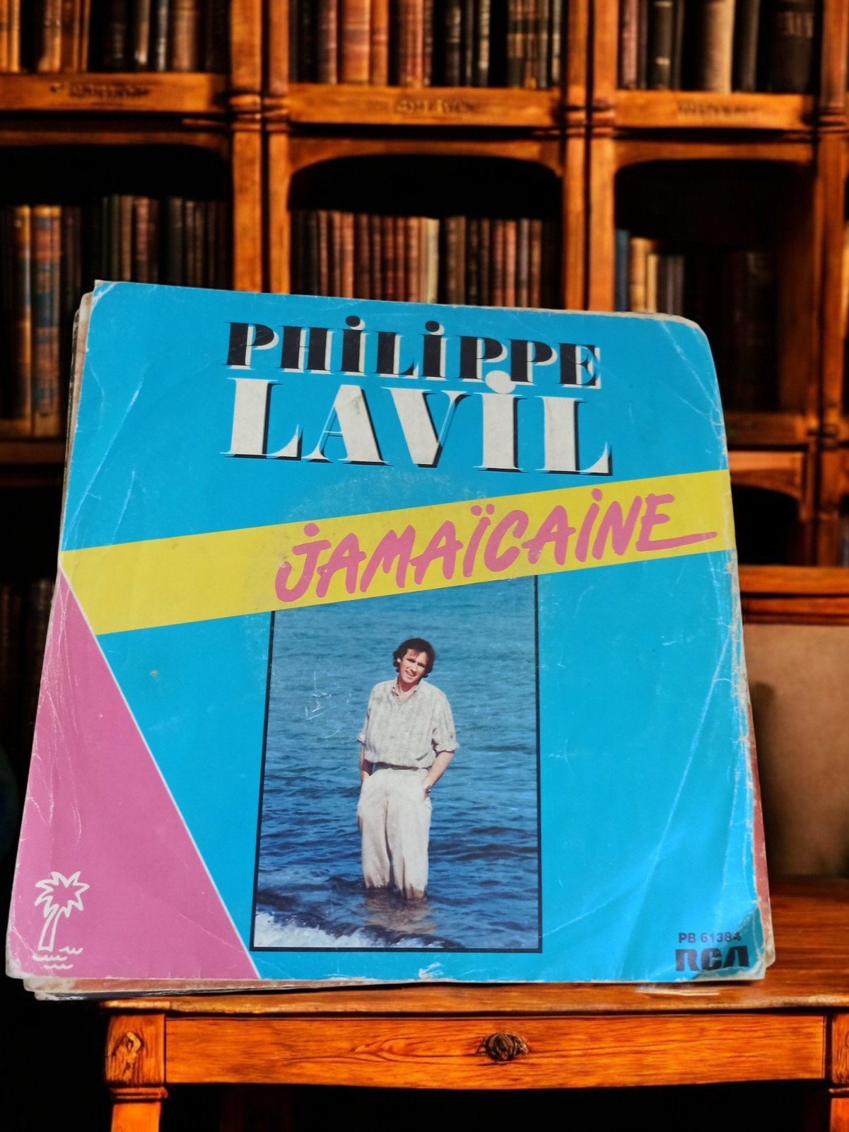 Disque vinyle 45 tours vintage Philippe Lavil Jamaïcaine RCA rétro chanson FR