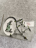 Carte postale ancienne Bonne année CPA relief gui illustration 1900s