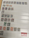 Lot timbres France anciens oblitérés divers motifs et valeurs philatélie