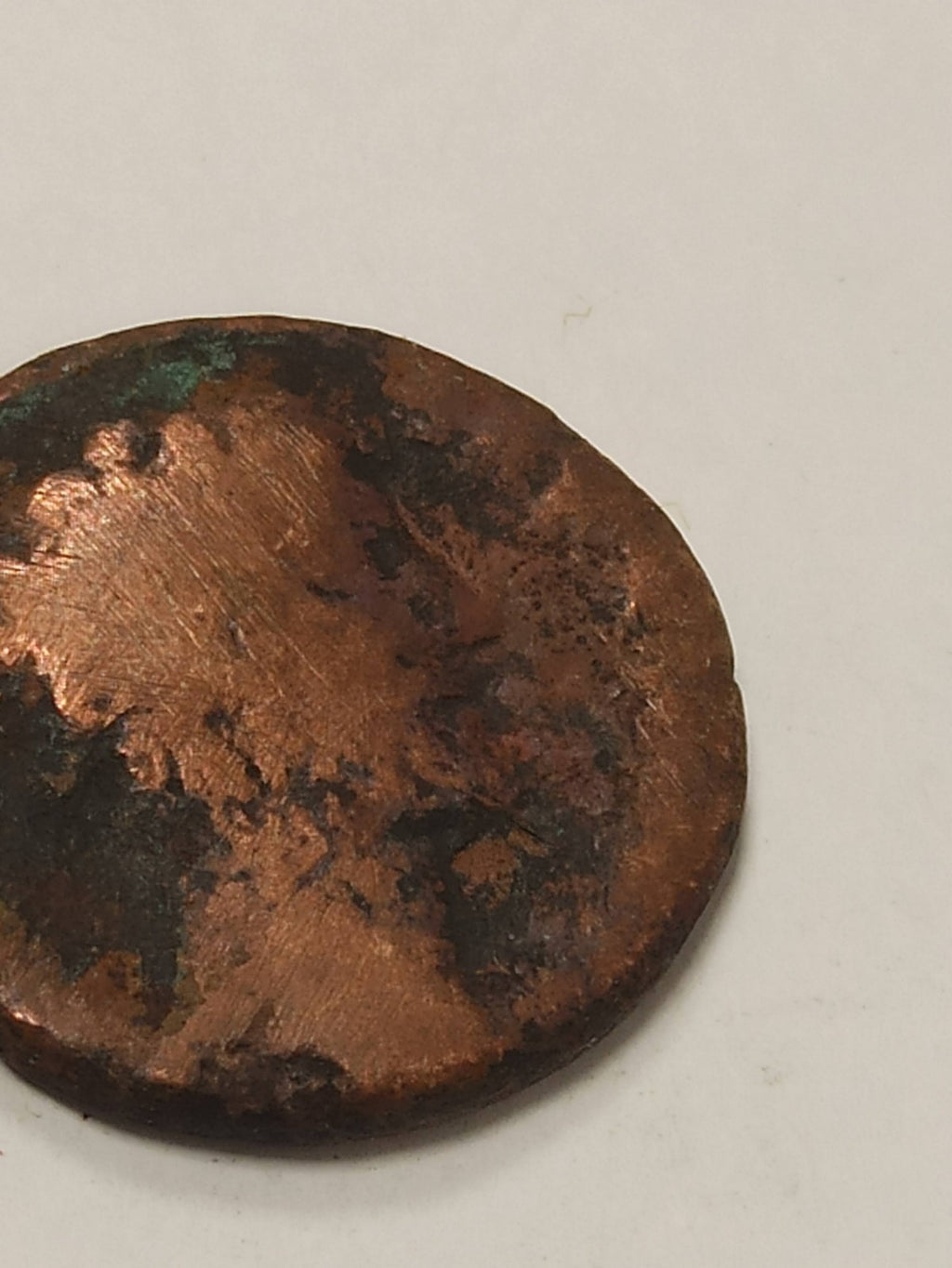 Monnaie romaine en bronze patine noire verte non nettoyée authentique antique