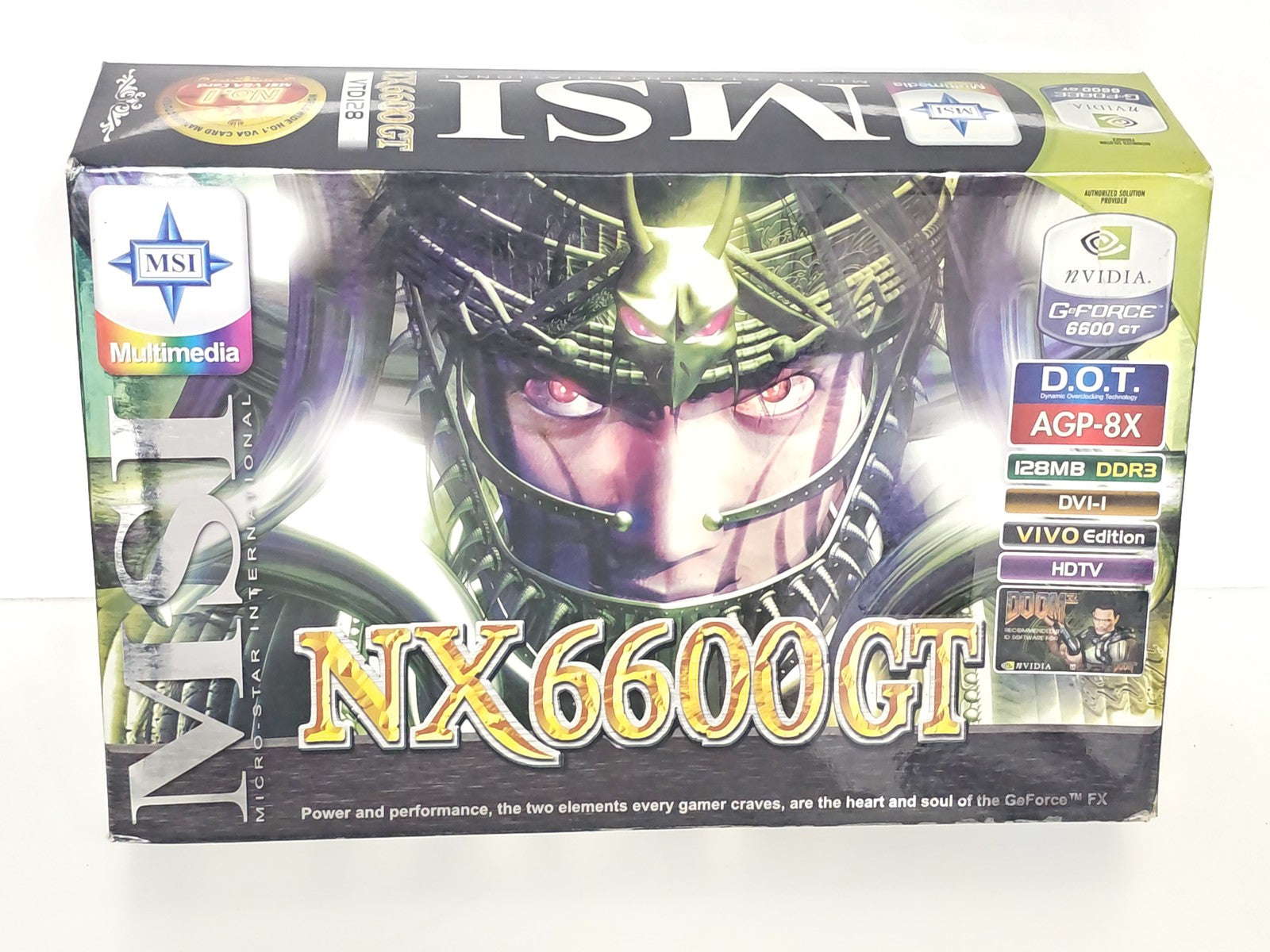 MSI NX6600 GT ATI Carte Graphique PCI Express 128MB DDR3 pour PC Gamer Occasion