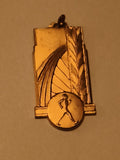 Médaille sport Art déco marcheur finition dorée athlétisme récompense
