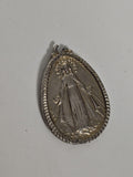 Médaille religieuse ancienne vintage catholique, objet de collection rétro Franc