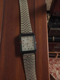 Montre Casio Homme Vintage Quartz cadran carré bracelet métal rétro