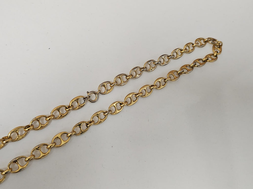 Vintage old costume necklace, large retro pendant, original pre-owned jewelry