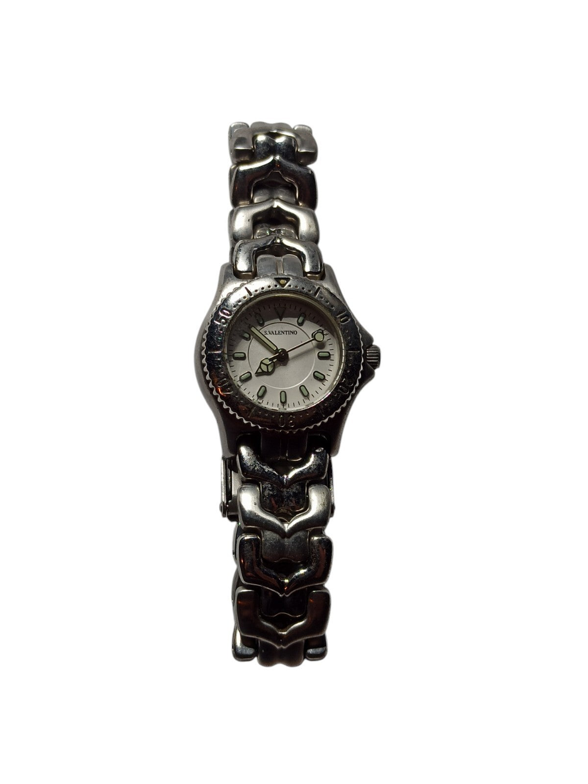 Montre femme S.Valentino SL101 bracelet métal argenté à pile à changer