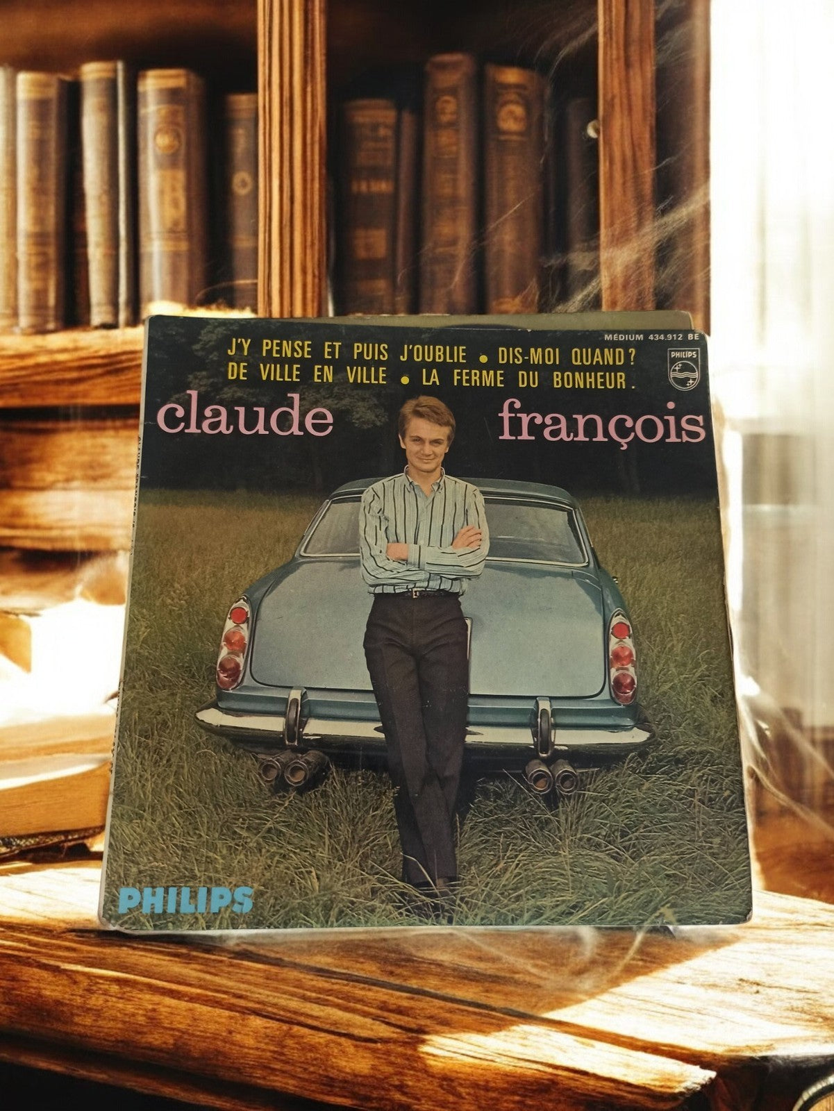 Vinyle 45 tours Claude François Philips rétro années 60 chanson française vintag