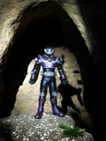 Figurine Kamen Rider Bandai Shodo Outsider violet noir rare Japon