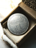 Jeton de casino vintage métal Sands Las Vegas $1 – token USA ancien