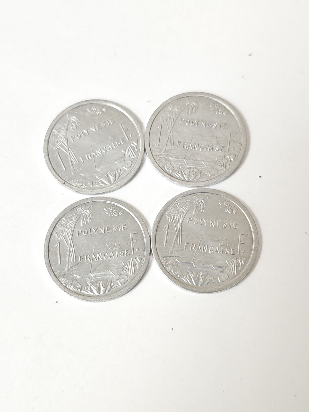Ancienne pièce 1 Franc Polynésie Française IEOM vintage, monnaie de collection r