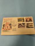 Ancienne enveloppe FDC Vietnam 1964 Monuments et Sites, timbres illustrés
