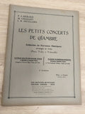Ancien livre partitions violon piano Les Petits Concerts de Chambre Delrieu