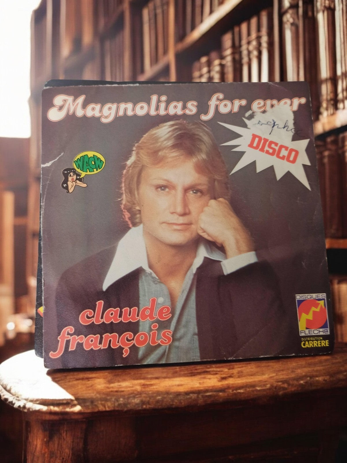 Vinyle 45 tours Claude François Magnolias For Ever ancien disco vintage