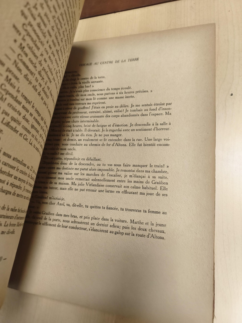 Livre ancien Jules Verne Voyage centre Terre Hachette 1952 vintage collection