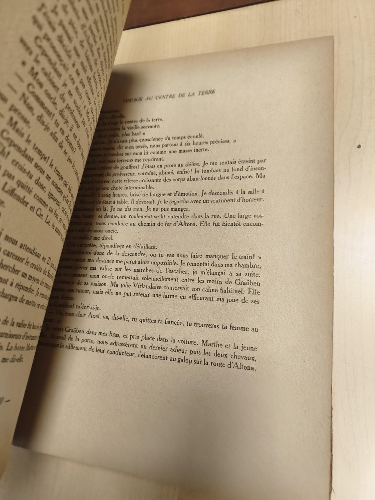Livre ancien Jules Verne Voyage centre Terre Hachette 1952 vintage collection