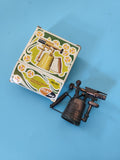 Taille-crayon miniature rétro PlayMe en métal ancien, collection die-cast vintag