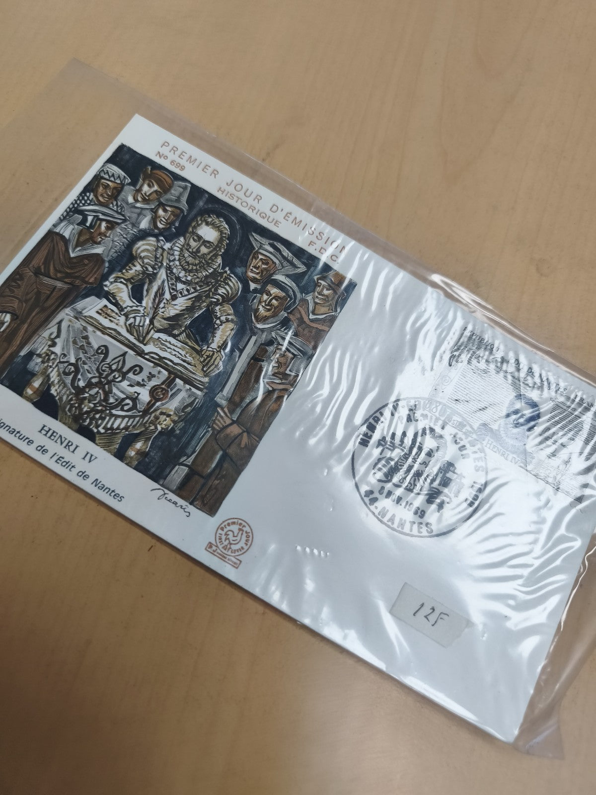 Lettre premier jour Henri IV Édit de Nantes enveloppe philatélie FDC