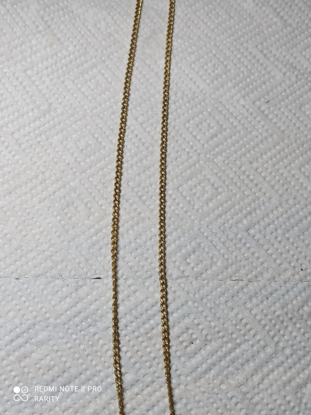Collier ancien plaqué or pendentif goutte chaîne maille rétro soirée vintage