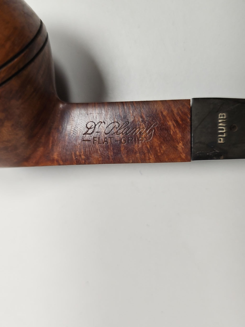 Pipe ancienne Dr Plumb signée, vintage collection fumeur rétro authentique