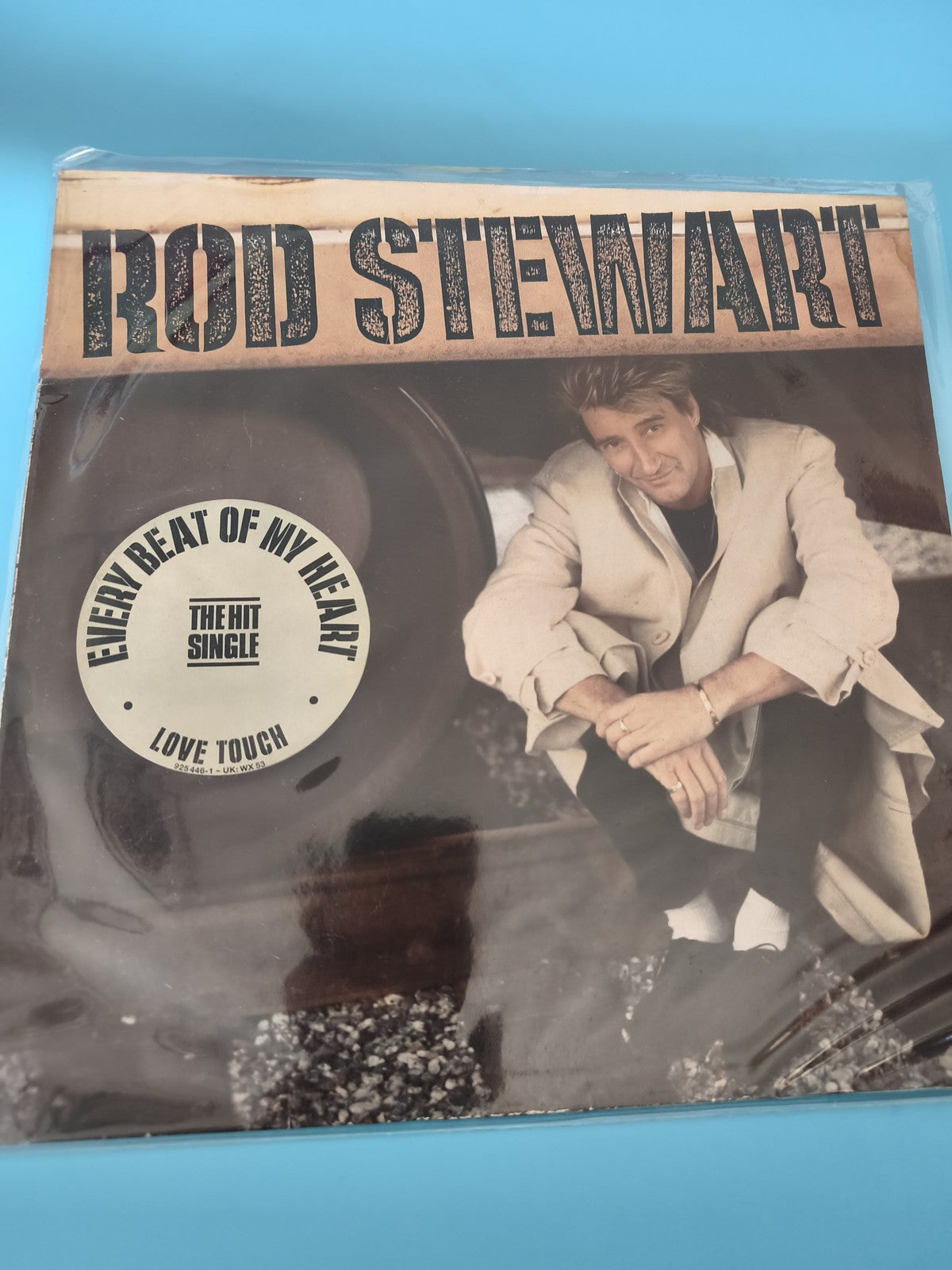Vinyle 33T ancien Rod Stewart rétro vintage disque collection musique pop rock