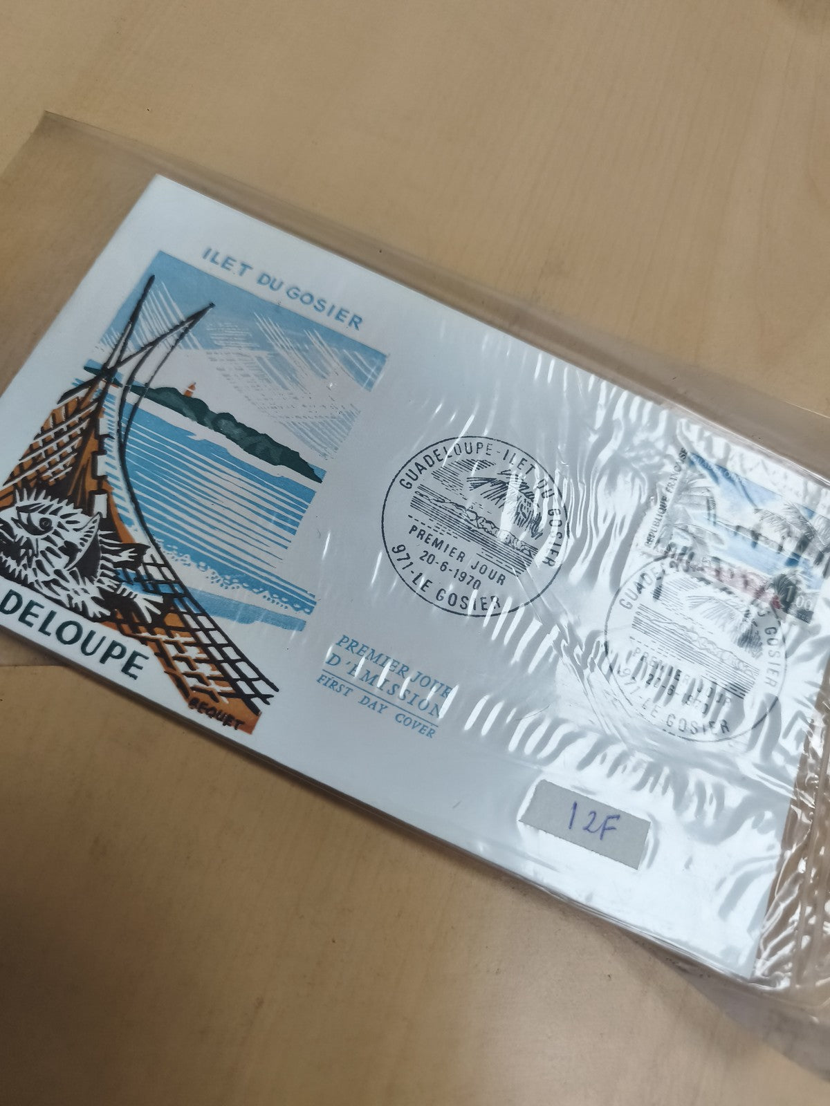 Enveloppe Premier Jour Guadeloupe Ilet du Gosier 1970 philatélie FDC