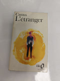 Livre de poche ancien Camus L’Étranger Folio édition vintage roman français
