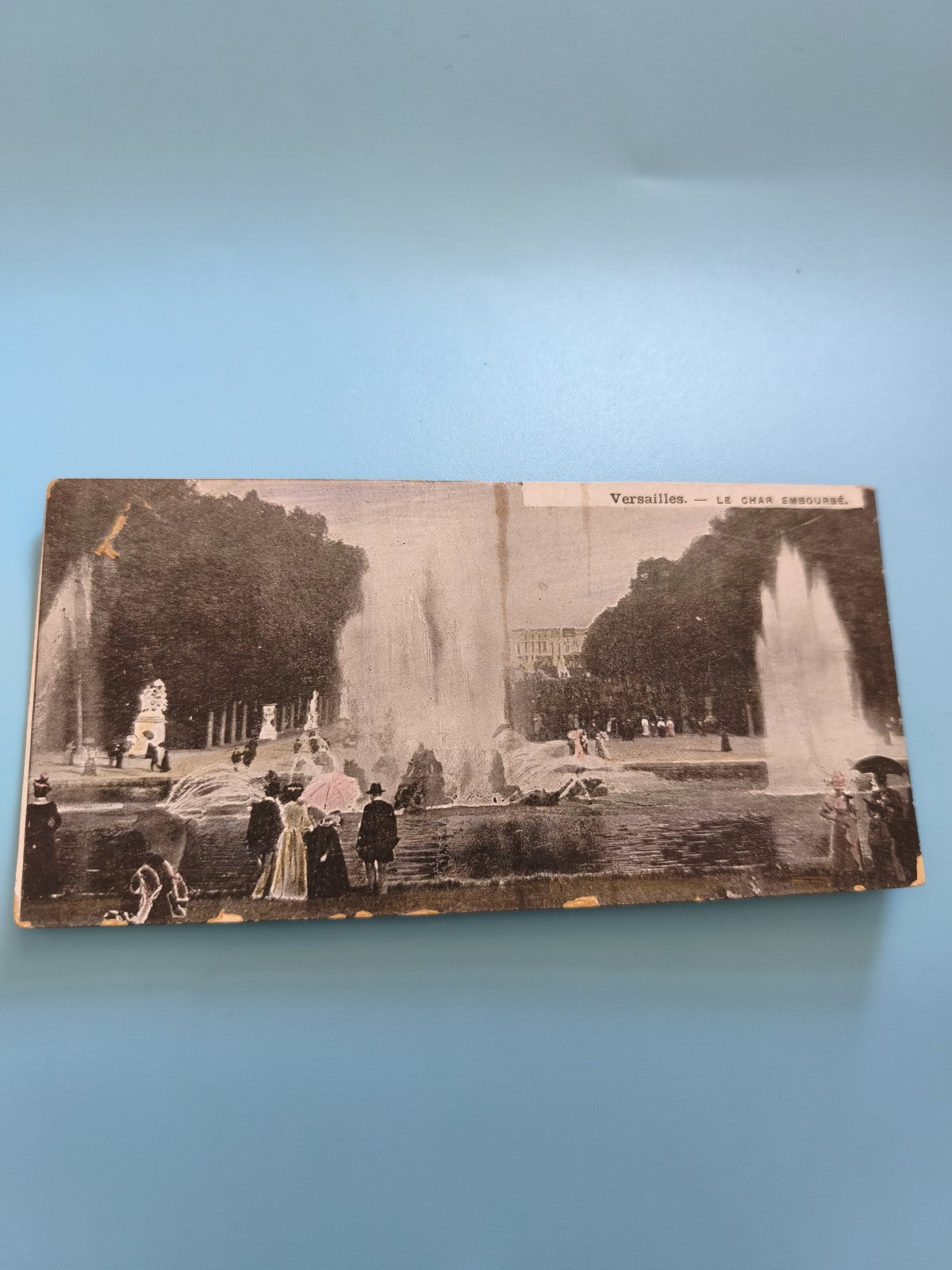 Carte postale ancienne rétro Versailles, vintage collection France illustrée