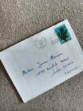 Lettre oblitérée Algérie 1981 timbre arbre 1.40 philatélie poste France