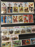 Lot timbres République du Bénin thématiques chevaux trains sports oblitérés