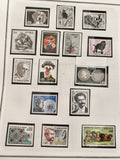 Timbres Monaco lot thématique animaux fleurs personnalités cirque philatélie