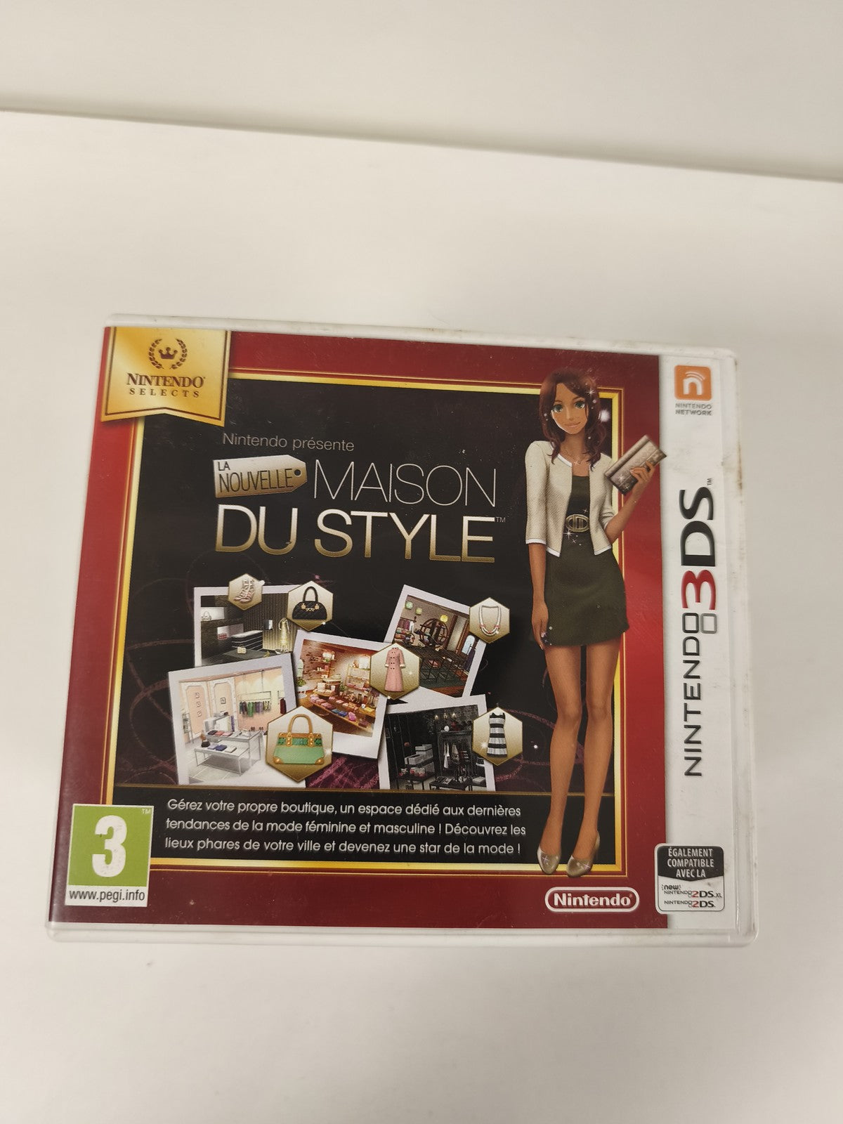 Boîtier Nintendo 3DS La Maison du Style original vide, boîte seule officielle